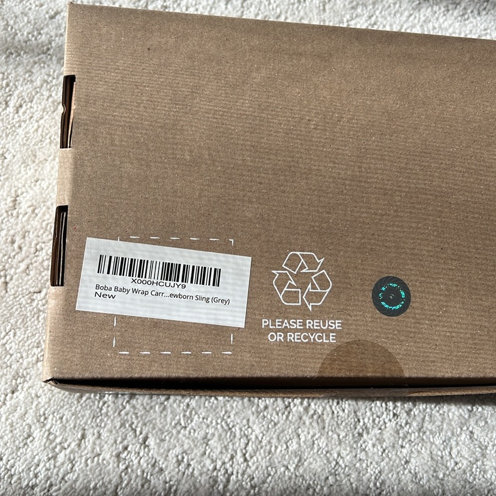 Boba wrap in grey color, brand new with tags on original packaging - Picture 3 of 6